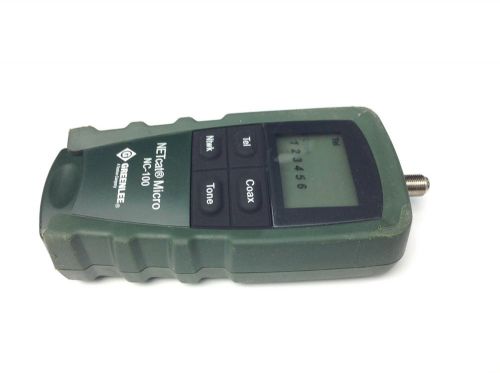 GREENLEE NC 100 DIGITAL VDV WIRING TESTER -NO BOX OR OTHERS ACCESSORIES INCLUDED