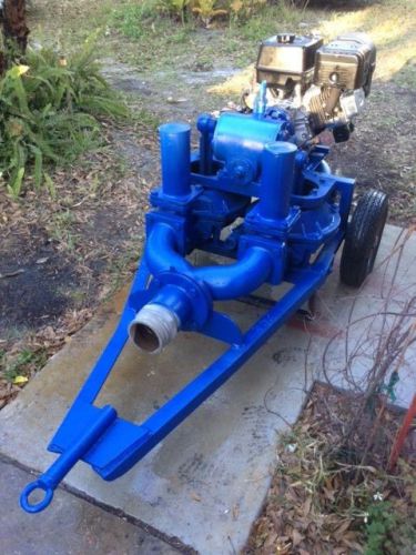 4&#034; Double Diaphragm Water Trash Pump,NEW 14HP ELECTRIC START Gas Engine,TOWABLE