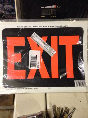 Ten exit signs