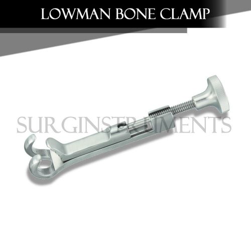 Lowman bone clamp 5&#034; 1x2 prong jaws 3/4&#034; calibrate 1/8&#034; surgical instruments for sale