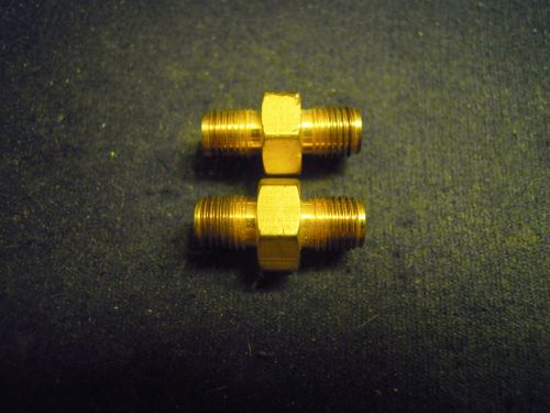 Pair of hp/agilent/keysight 3.5 mm (f) - (f) adapter 5061-5311, gold hex body for sale