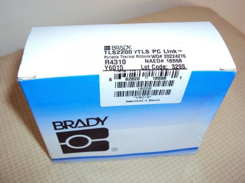 Brady portable thermal labels label ink pc link tls2200 r4310 ink ribbon 1 for sale