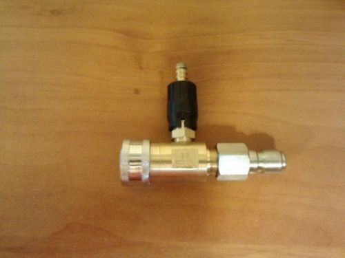 Adjustable Chemical Injector 3500psi 2.3 MM Quick Connects for Pressure Washers