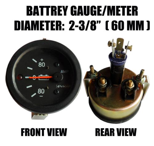 12v 24v car battery meter 80-0-80 dashboard gauge meter  vintage clock meter for sale