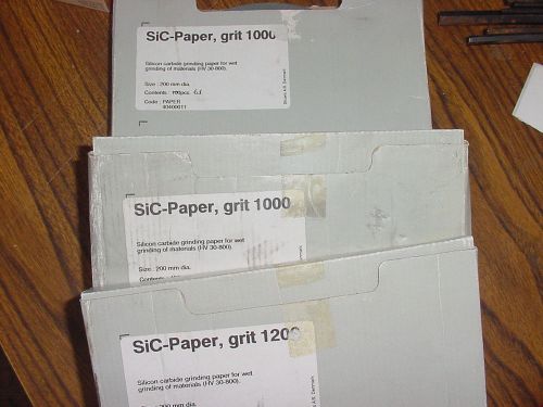 Sic-Paper Grit 1000 149 pcs Grit 1200 72 pcs