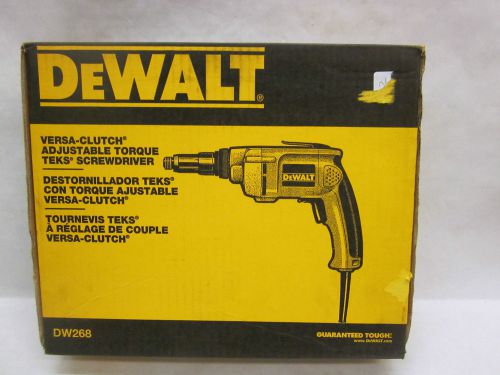 Dewalt dw268 versa-clutch adjustable torque teks screwdriver-brand new for sale