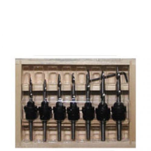 22pc set countersink drill bit w/case adjustable depth stop collars woodworking for sale