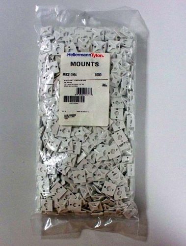1000 new pa66 cable tie-mount mounting bases .75&#034;x.75&#034; for sale