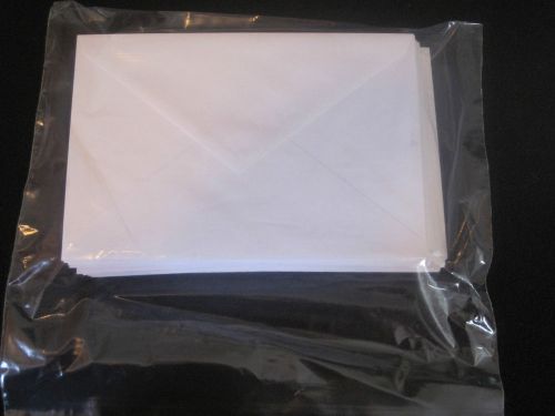 Lot of 50 white envelopes 7.5 inches X 5 inches j54