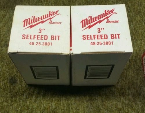 2 - Milwaukee Selfeed bits 3&#034; - Brand new in box