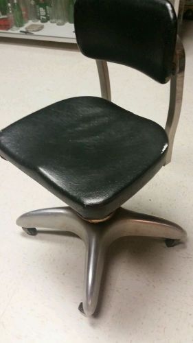 Industrial office aluminum chair swivel adjustable mid century modern