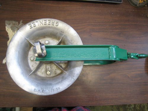 GREENLEE 10&#034; DIAMETER PULLING SHEAVE USED FREE SHIPPING