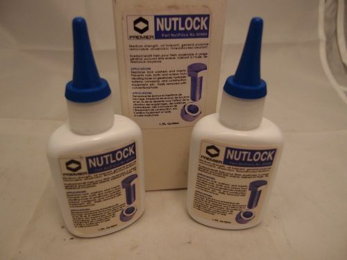 New 2 pack 50ml. bottles premier nutlock studlock loctite medium strength green for sale