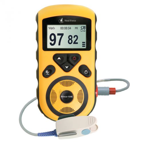 Prince100E High Resolution Handheld Pulse Oximeter Puls Rate SpO2 Monitor +Alarm