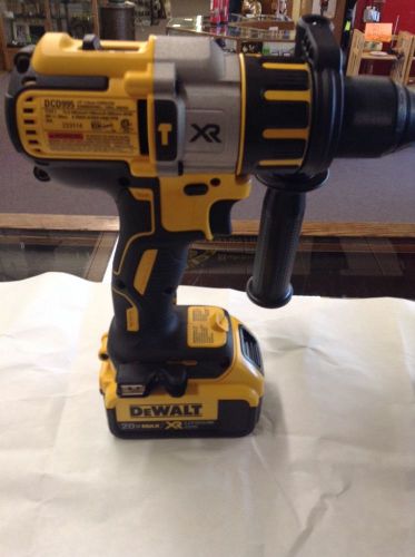 New dewalt dcd995 20v max xr brushless  battery 1/2 hammer drill 20 volt kg-c-en for sale