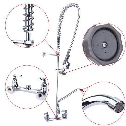 Kitchen wall mount pre-rinse faucet w/ add-on faucet kit dish washing machine for sale