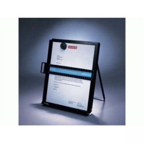 Kensington Metal Letter Size Copyholder with Line Guide and Magnetic Paper Clip,