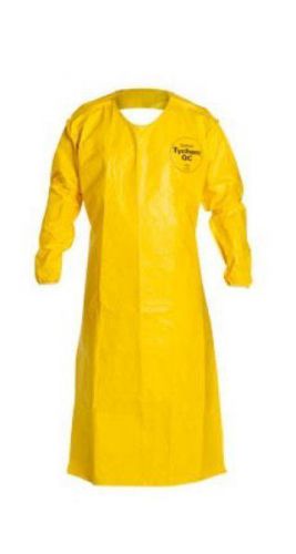 DuPont QC278BYL0000 26&#034; X 52&#034; Tychem QC Chemical Protection Yellow Apron - Tyvek