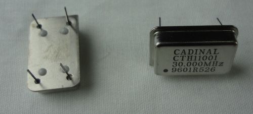TWO CADINAL Oscillator 30MHz CTH11001-30.000MHz, 9601R526 Crystal