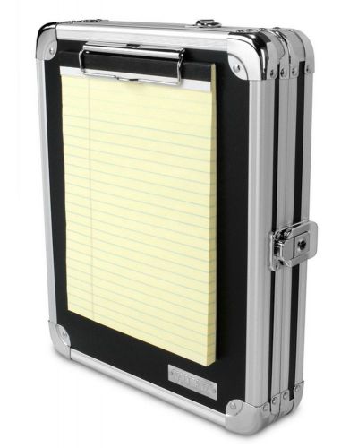 Vaultz locking storage clipboard for letter size sheets, key lock, black new for sale