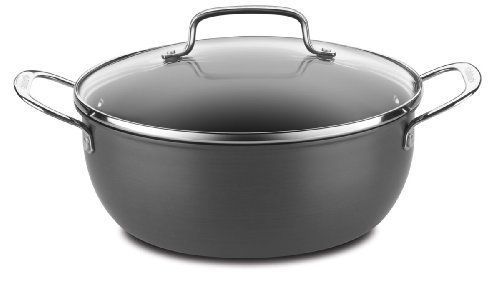 Cuisinart 650-26cp chef&#039;s classic nonstick hard-anodized 5-quart chili pot with for sale