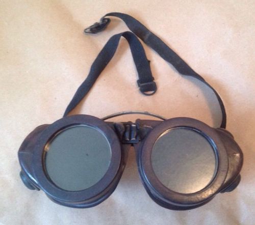 Vintage Wilson Steampunk Goggles Motorcycle Roadster Riding Industrial Welding