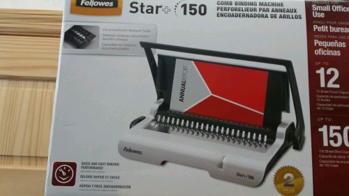 Fellowes 5006501 Star 150 Manual Comb Binding Machine, 17.7w x 9.8d x 3.1h White