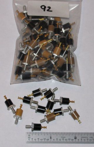 (92) Double Turret Insulated Terminals with 6-32 Stud Mount New Surplus Stock