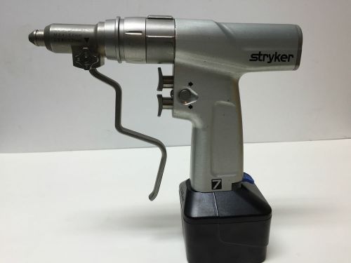 Stryker System 7 Dual Trigger Rotary Drill 7205 w/ Pin Collet 7203-126 &amp; BATTRY