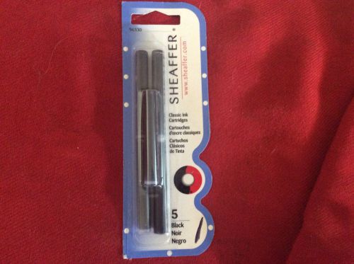 Sheaffer 96330 Black Ink Pens Refills 5 Cartridges Nip