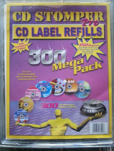 CD Stomper Pro 300 Mega Pack Label Refills - NEW