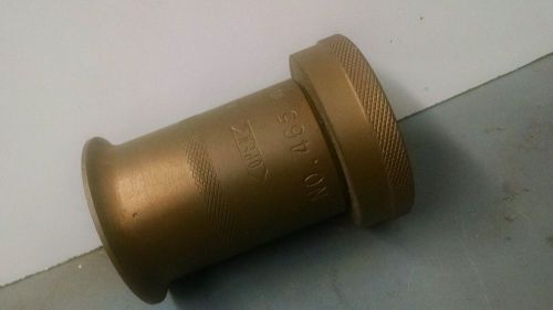 Solid brass 465 powhatan fire hose nozzle firehose for sale