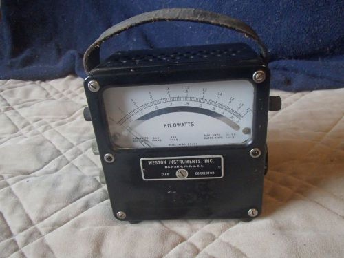 Weston instruments kilowatt meter model 432 for sale