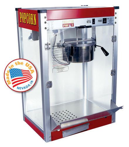 Commercial theater pop popcorn machine - 8 oz.pops 147 onces per hour usa new for sale
