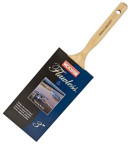 Flawless Tipping Brush Tool Rust Resistant Steel Ferrule/Maple Wood Handle 3&#034;