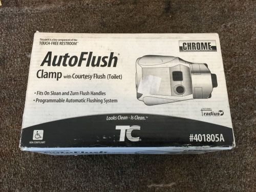 RUBBERMAID TC 401805A Polished Chrome Auto Flush Clamp Toilet fits Sloan &amp; Zurn