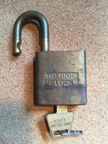 American Lock Series 5560 Solid Brass Long Shackle Padlock &#034;Made in USA&#034;