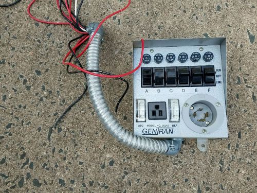 Gentran 20216 generator transfer switch 6 circuit for sale