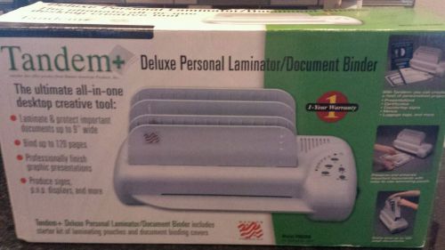 Tandem + Deluxe Personal Laminator binds 120 pages