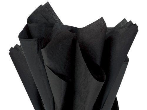 Black Tissue Paper 15&#034; X 20&#034; - 100 Sheets