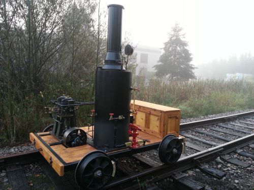 Steam engine speeder railroad boiler pump whistle gauge steam inspection car for sale