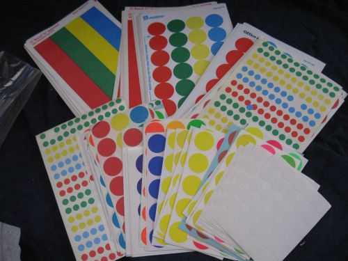Huge lot of assorted price stickers 100+ sheets