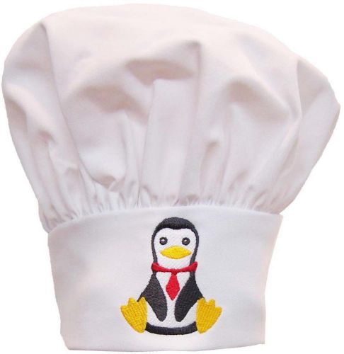 Penguin Chef Hat Fancy Bird Dressed Up Penguns Kitchen Monogram Get White Now!
