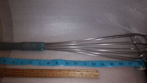 NEW VOLLRATH 18” FRENCH WHIP W/ERGONOMIC HANDLE &amp; 8 STAINLESS STEEL WIRES L@@K