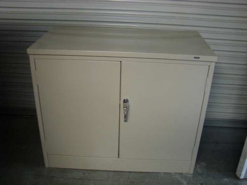 Tennsco 1430 storage cabinet 36&#034;w x 18&#034;d x 30&#034;h sand color for sale