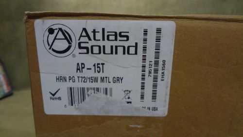 Atlas sound ap-15t hrv pgt72/15w nib speaker for a warehouse alarm for sale