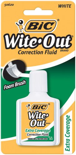 Bic Wite Out Extra Coverage Correction Fluid-0.7 Ounces 070330506206
