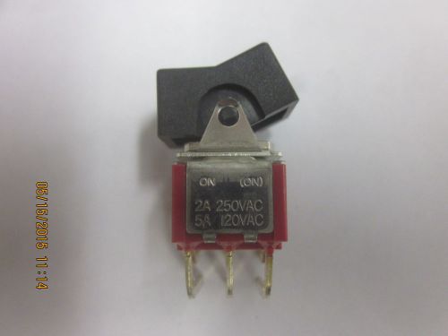 5 pcs of 103-7001-EVX, Mountain Switch, Miniature Rocker Switch, ON-(ON) DPDT