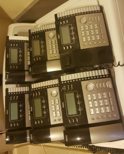 Rca visys 4 line lot of 6 phones buisness office used please read for sale