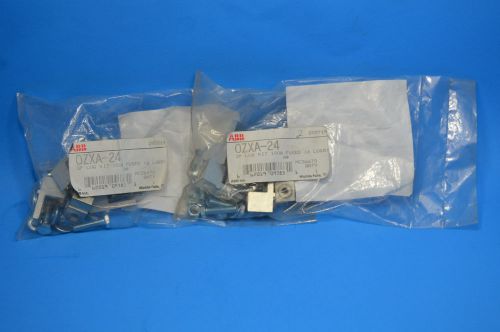 New lot of 2, abb ozxa-24, 3p lug kit 100a fused (6) lugs new in factory package for sale